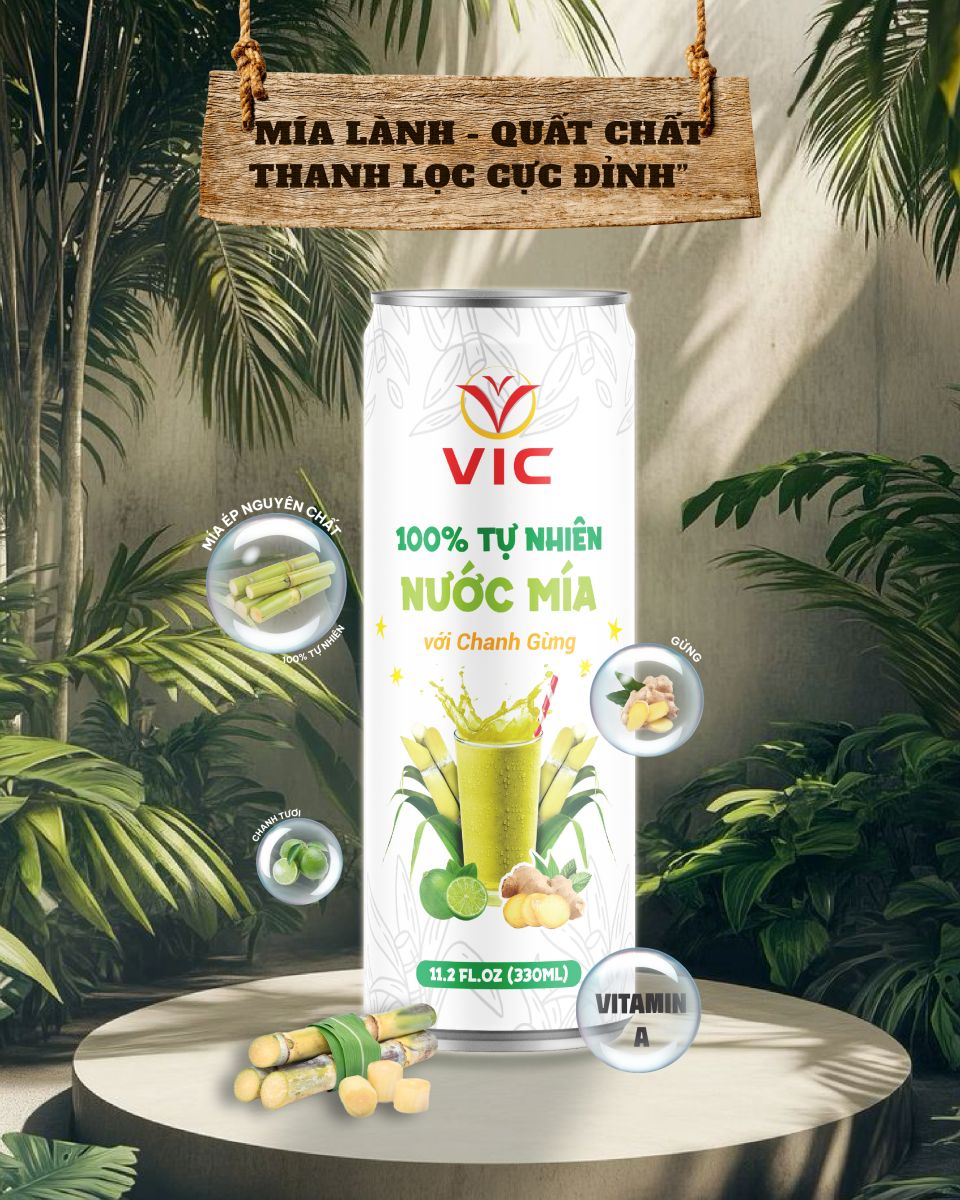 Mía Tự Nhiên Mix Chanh Gừng