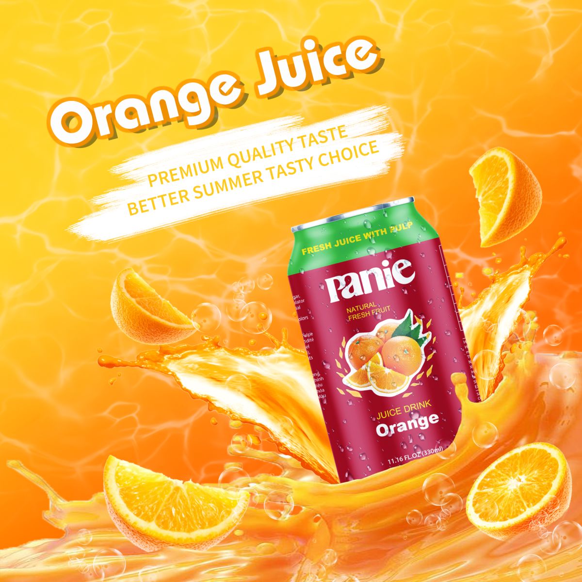 Nước ép cam Panie Cam 330ml