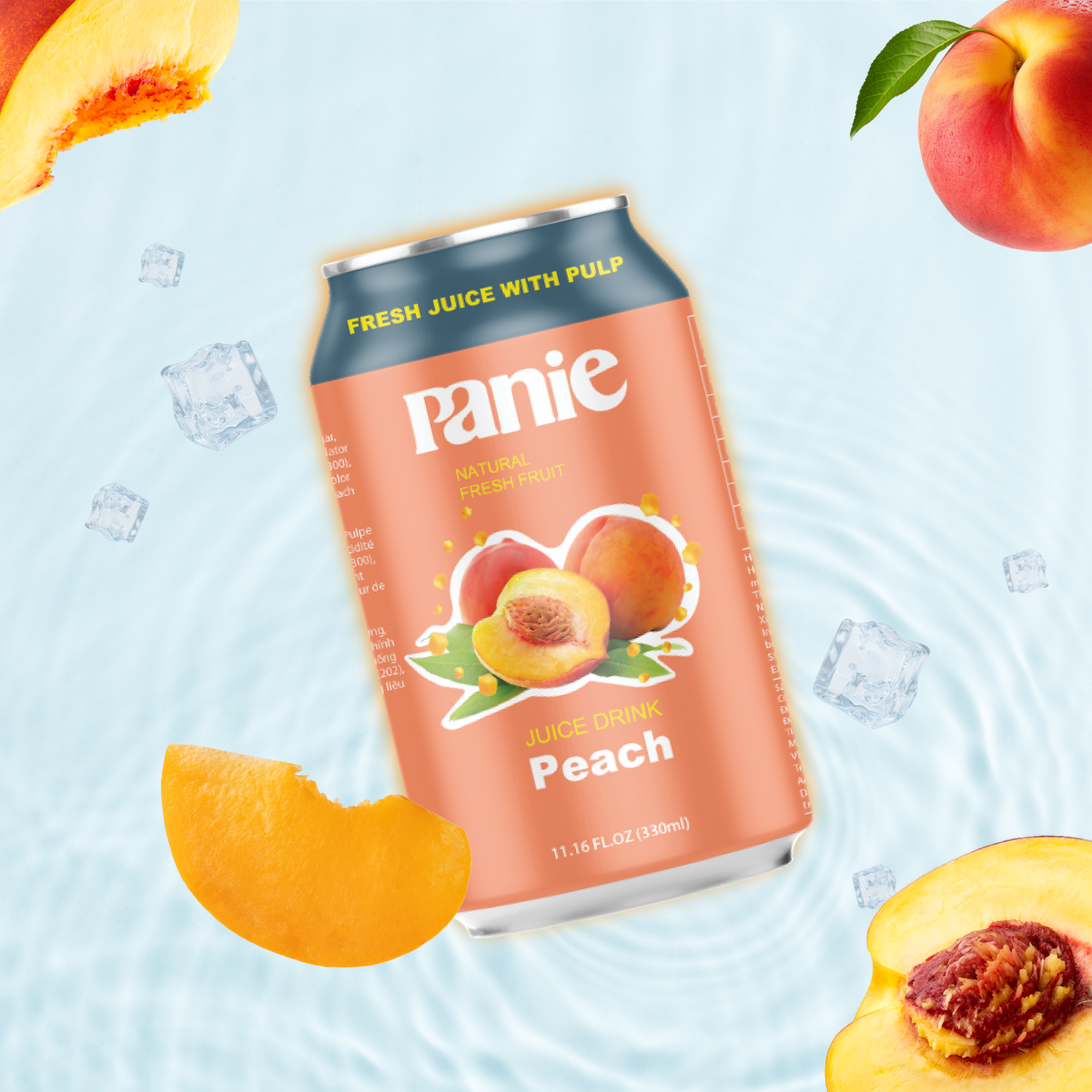 Nước ép Đào Đóng Lon