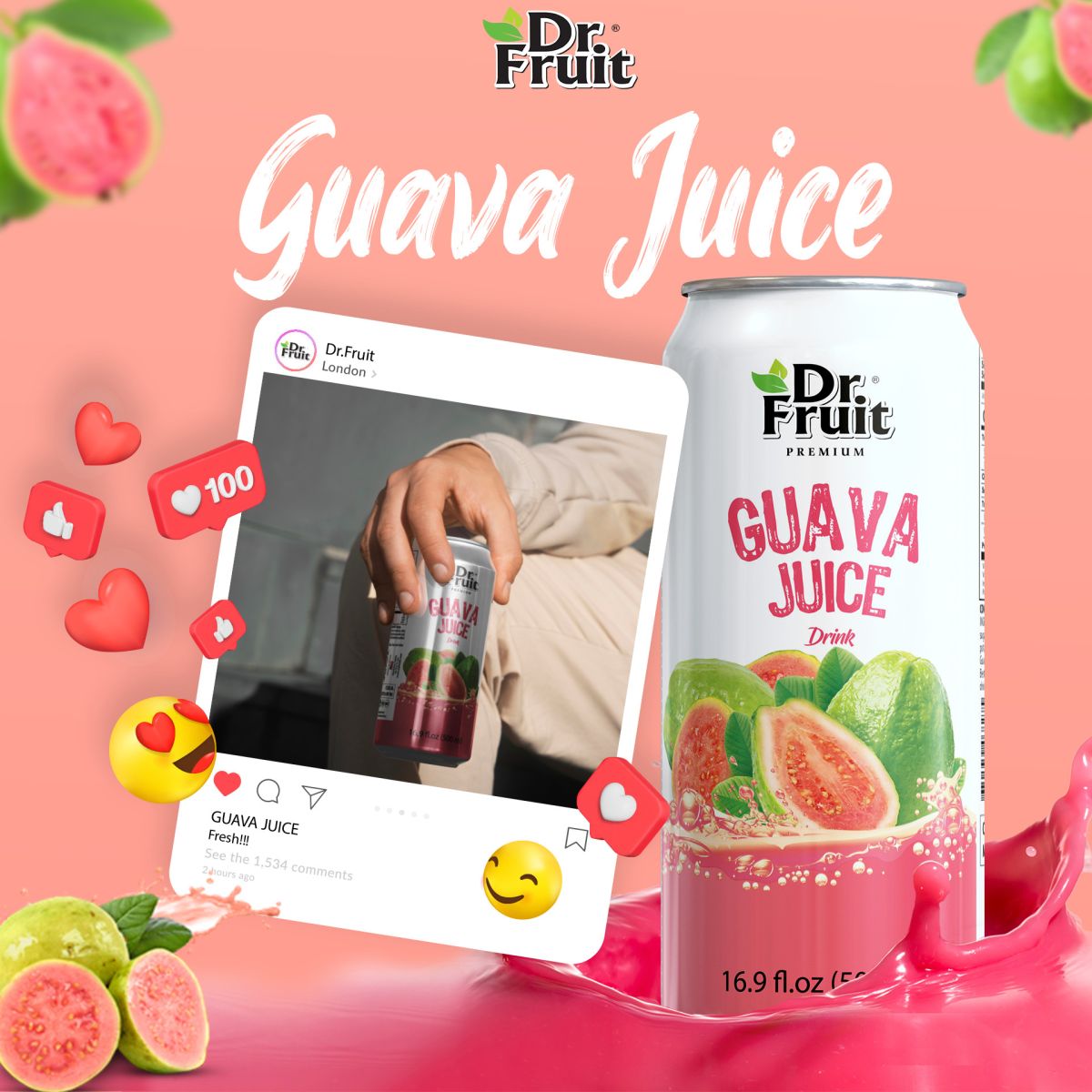 Nước ép Ổi Dr Fruit 500ml