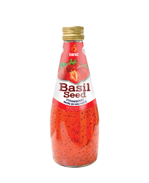 PANIE BASIL DRINK WITH STRAWBERRY